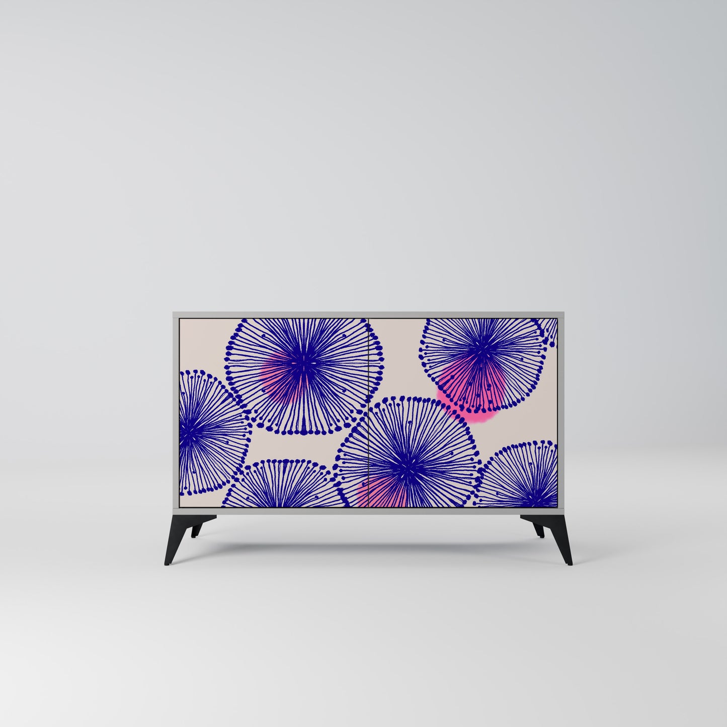 MAGIC NATURE 2-Door Sideboard in Grey Finish