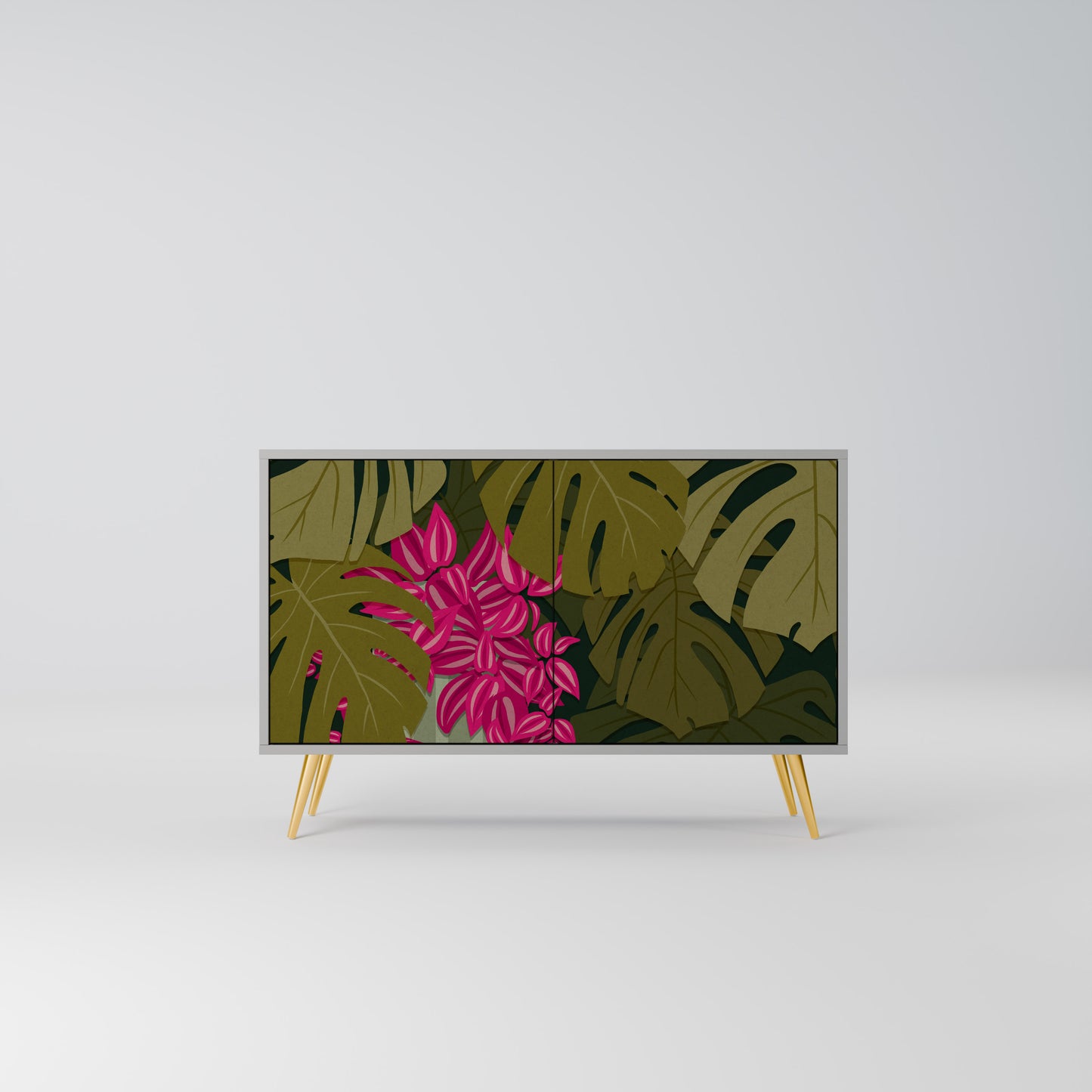 TROPICAL BEAUTY 2-Door Sideboard in Grey Finish