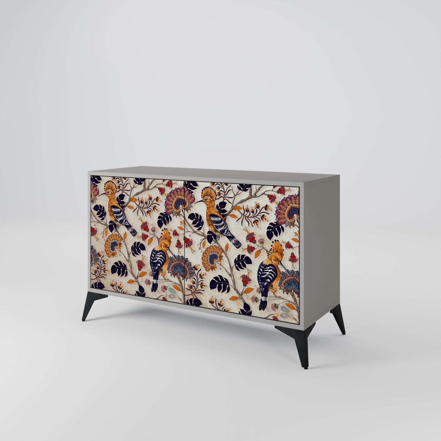 EMINENT HOOPOE 2-Door Sideboard in Grey Finish