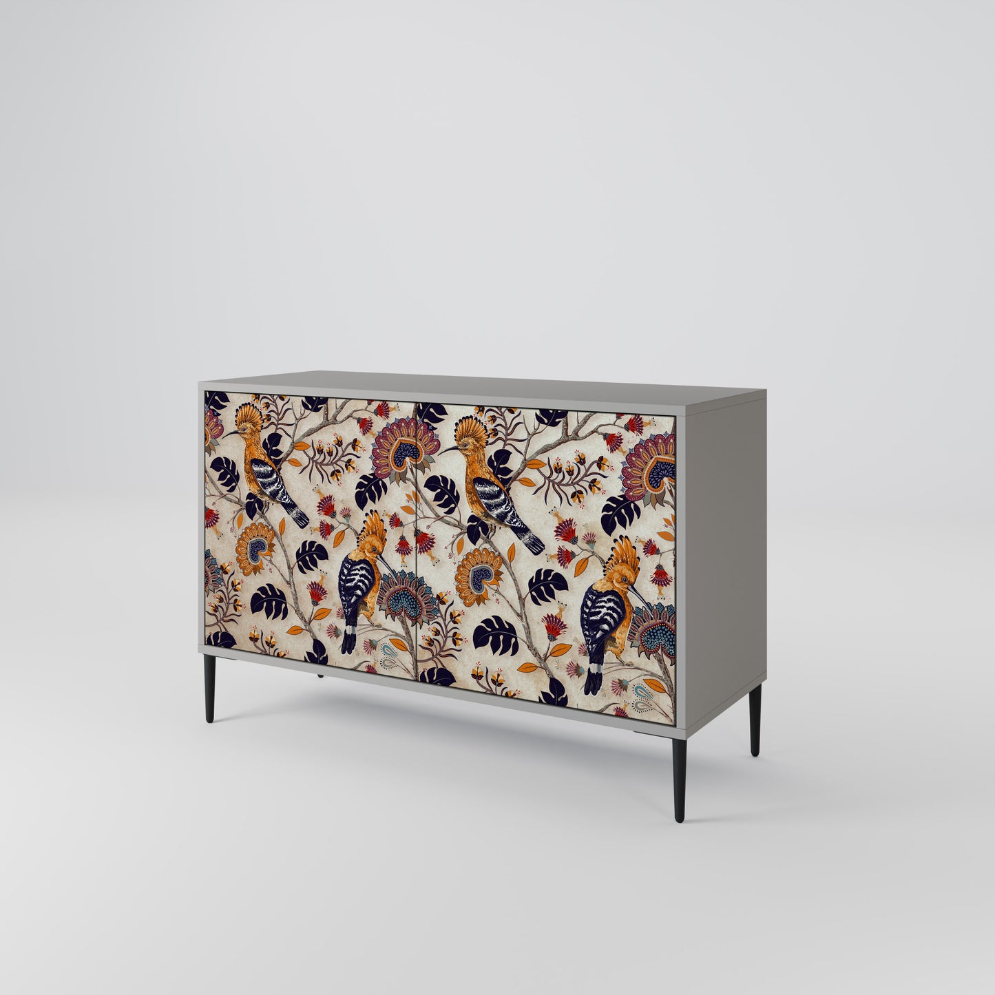 EMINENT HOOPOE 2-Door Sideboard in Grey Finish