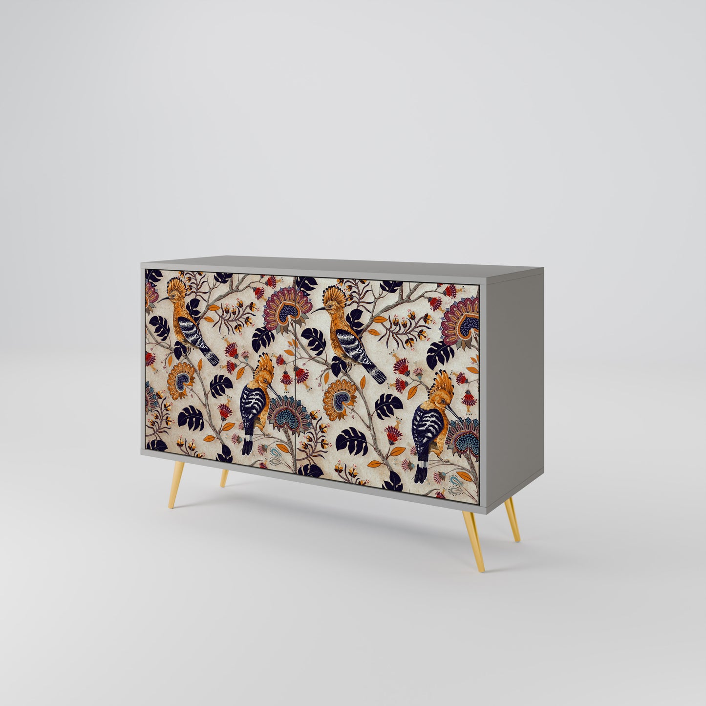 EMINENT HOOPOE 2-Door Sideboard in Grey Finish