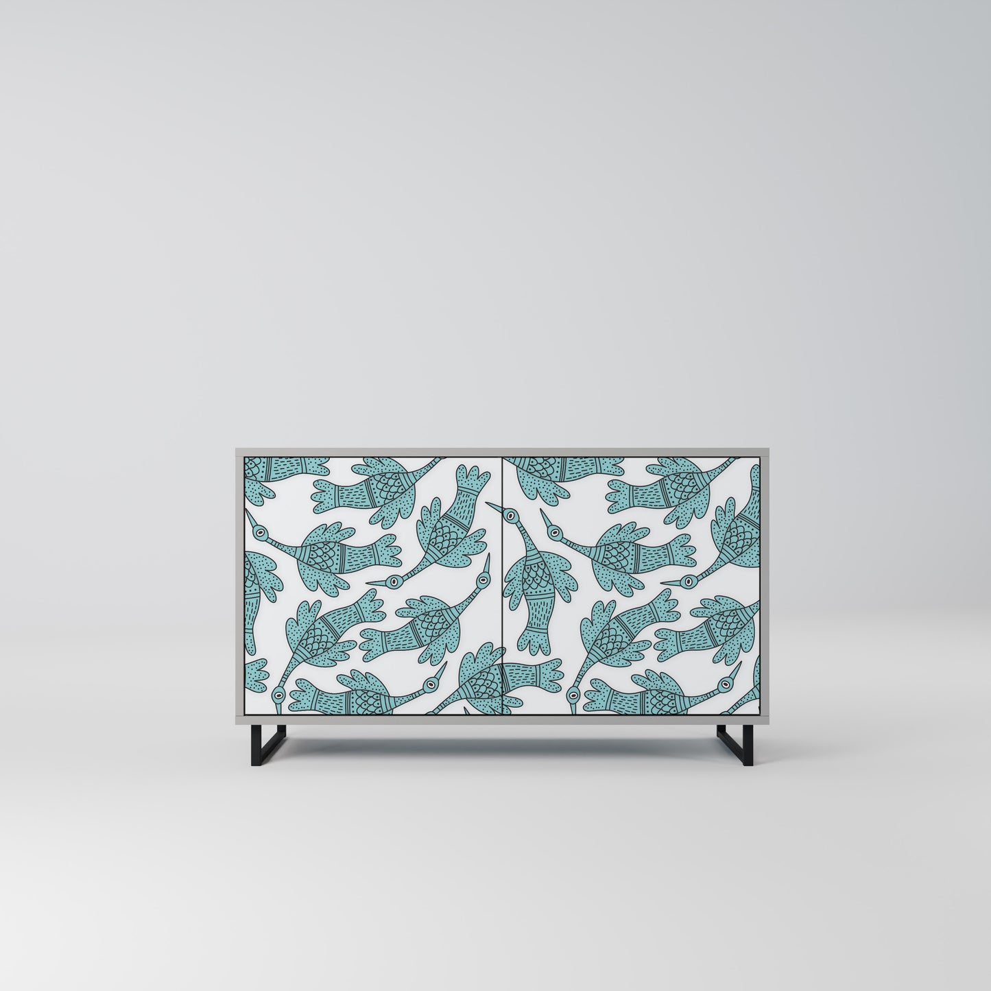 WATERSPOUT SONGIBIRD 2-Door Sideboard in Grey Finish