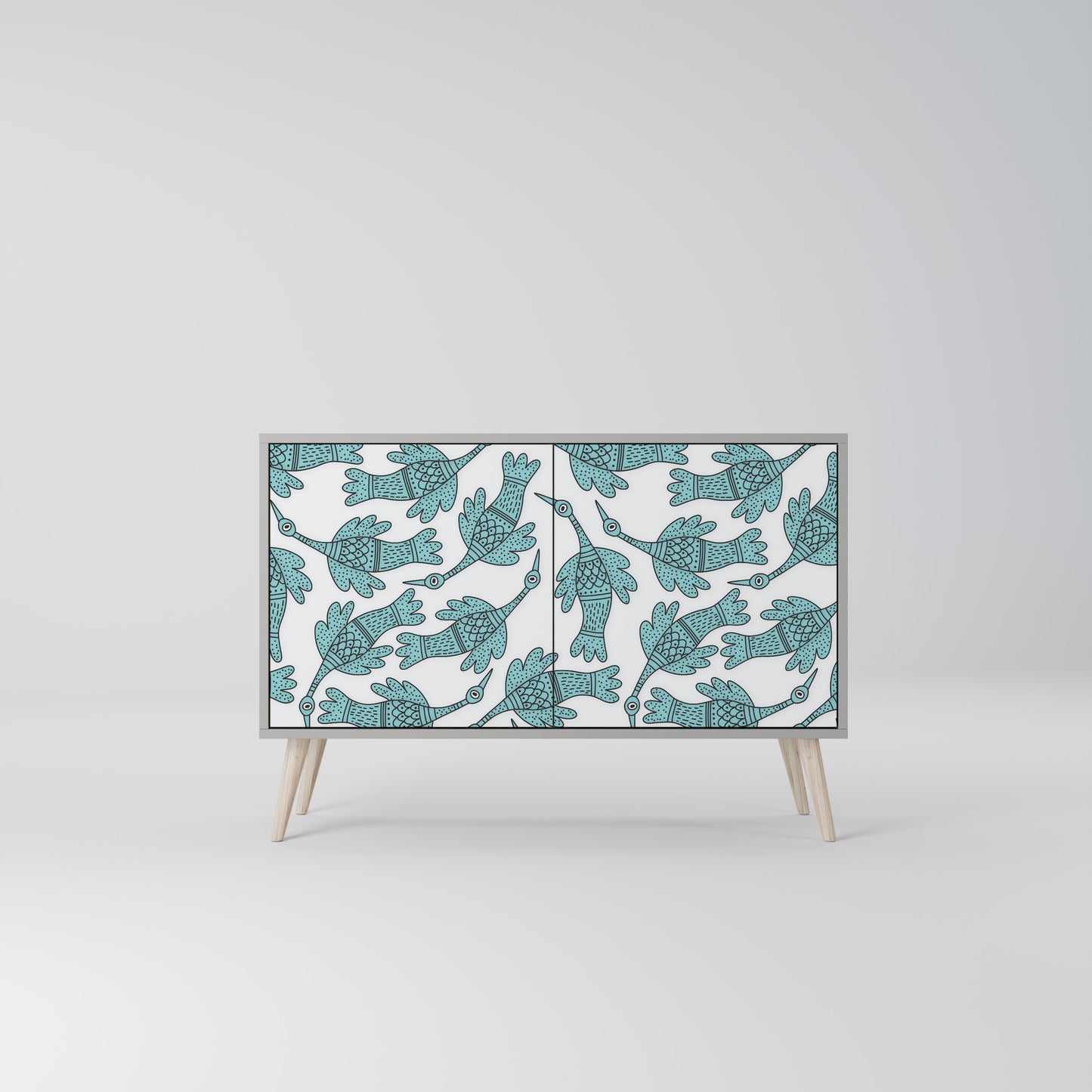 WATERSPOUT SONGIBIRD 2-Door Sideboard in Grey Finish