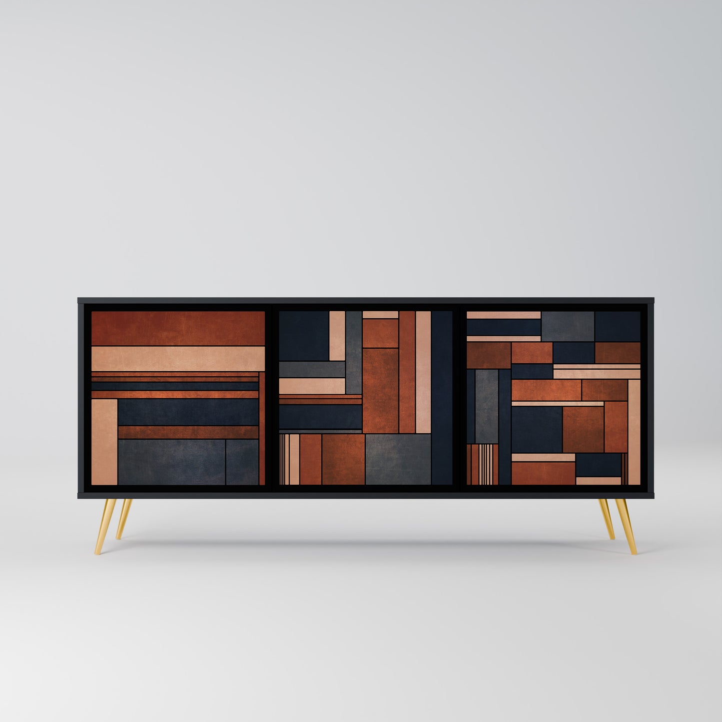 INTREPID FORMATION 3-Door Sideboard in Black Finish