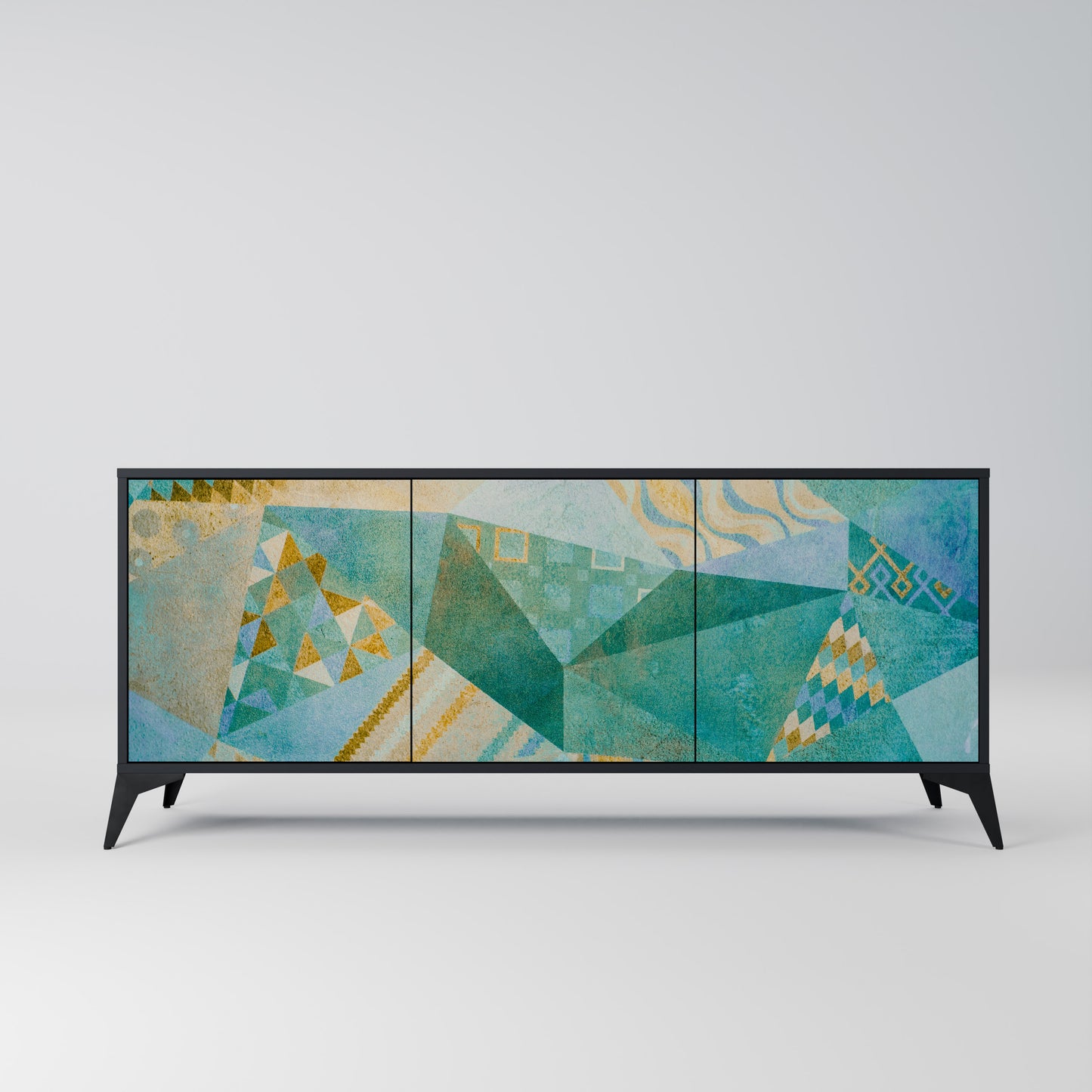 SPECTRUM SPLENDOR 3-dörrars skänk i svart finish