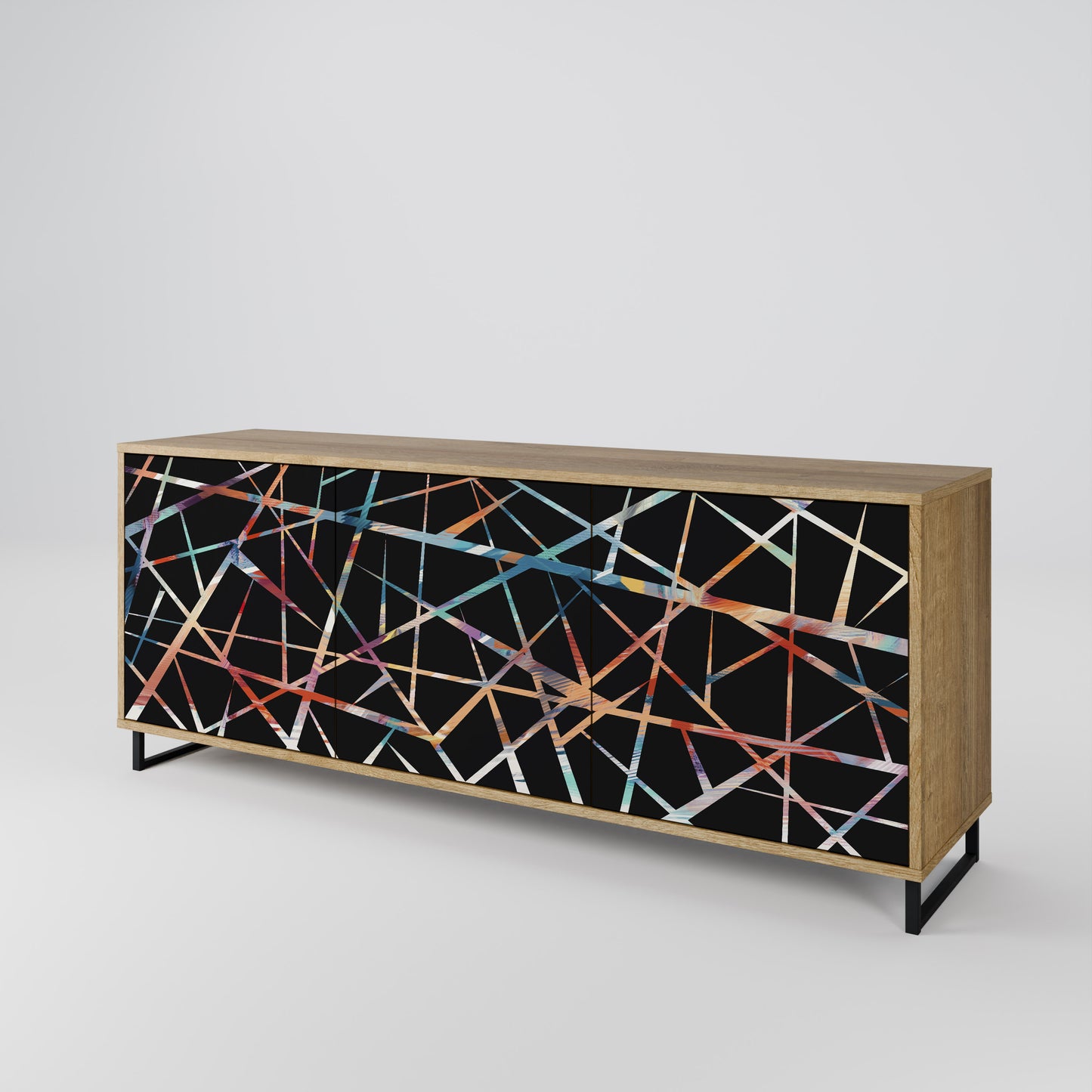 POLYGON VERVE 3-Door Sideboard in Oak Effect