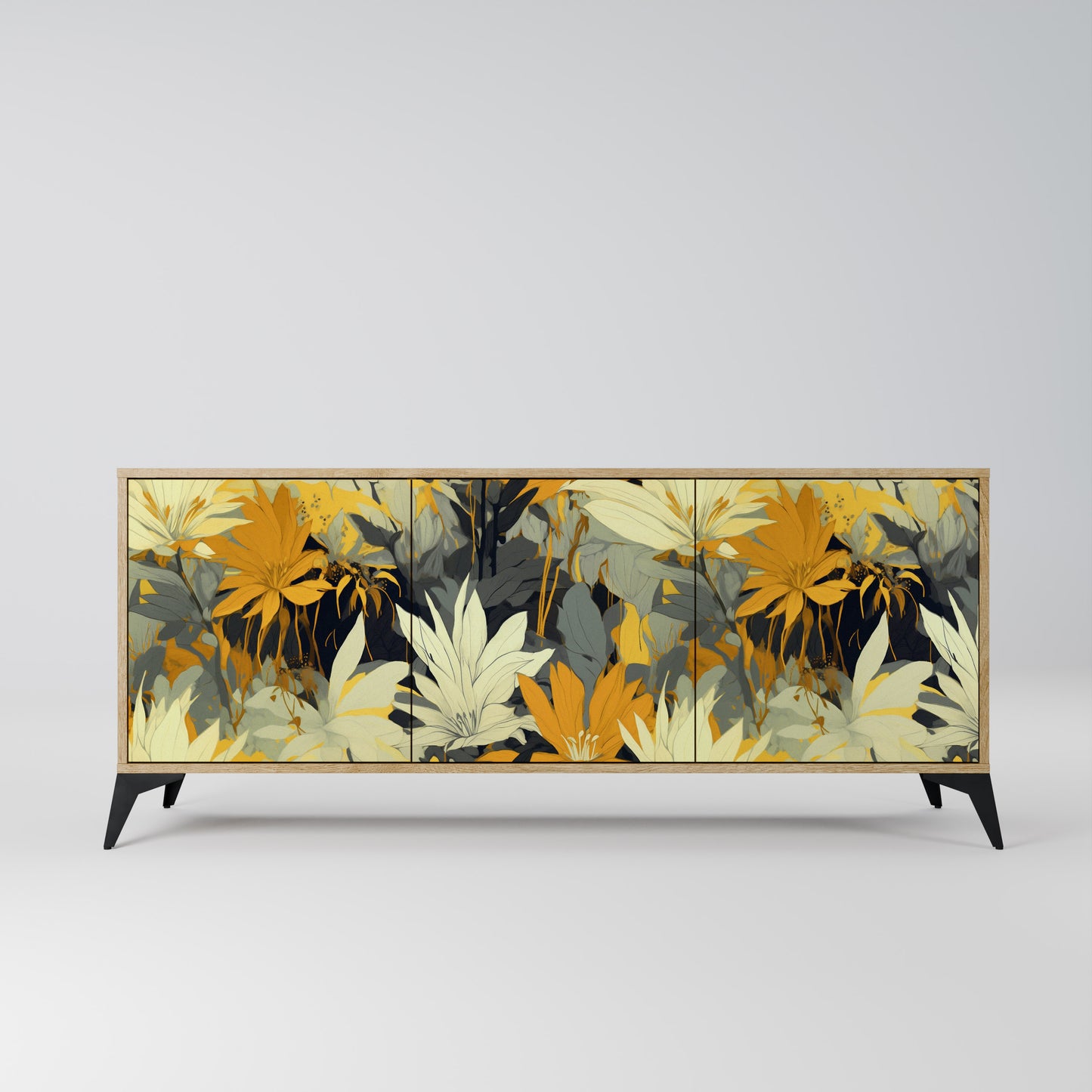 SUNKISSED LILY 3-Dörrars skänk i ekeffekt