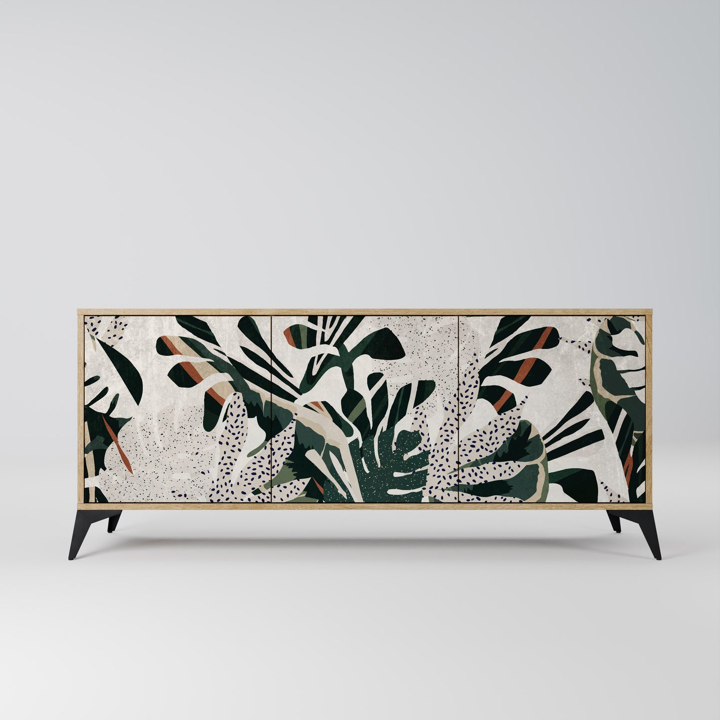 VERDURE FORMATION 3-Door Sideboard in Oak Effect