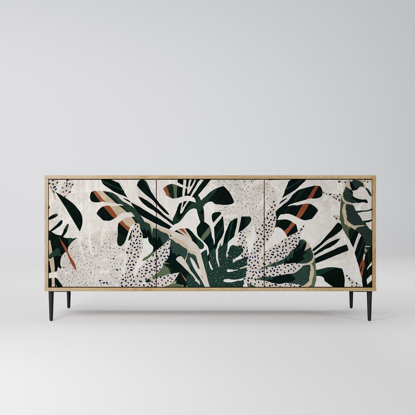 VERDURE FORMATION 3-Door Sideboard in Oak Effect