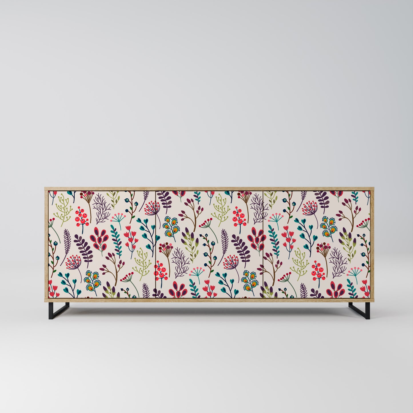 AUTUMN SUNDRIES 3-Door Sideboard in Oak Effect