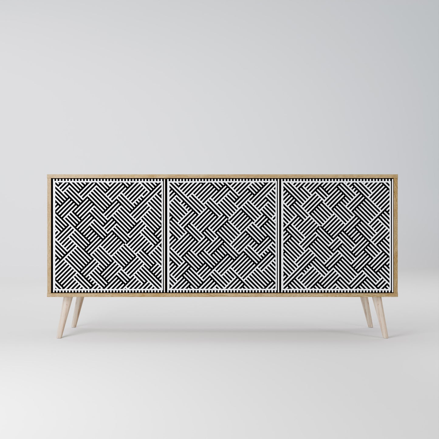 TEMPORARY SEQUENCE 3-Door Sideboard in Oak Effect