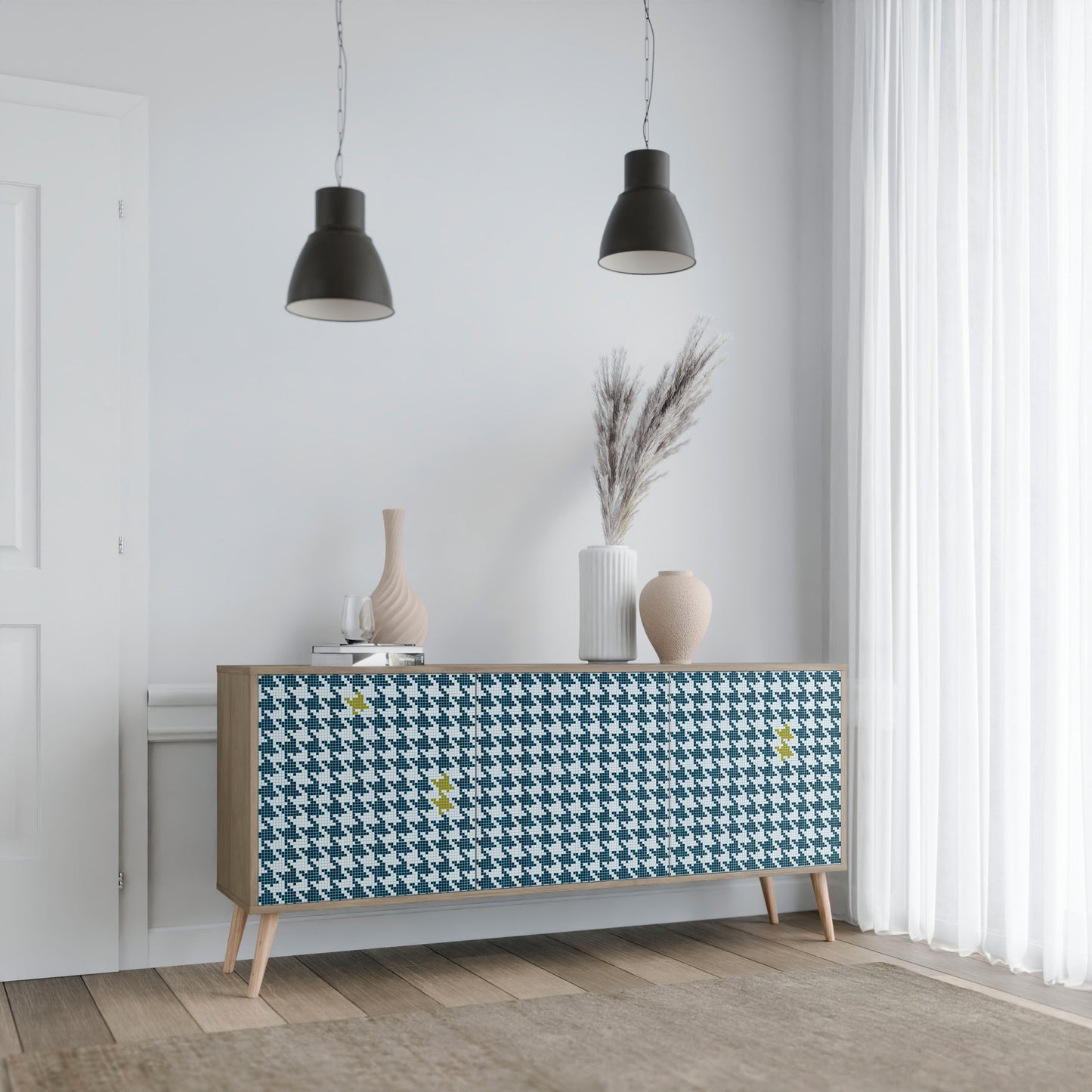 OUT OF CONTEXT 3-Door Sideboard in Oak Effect
