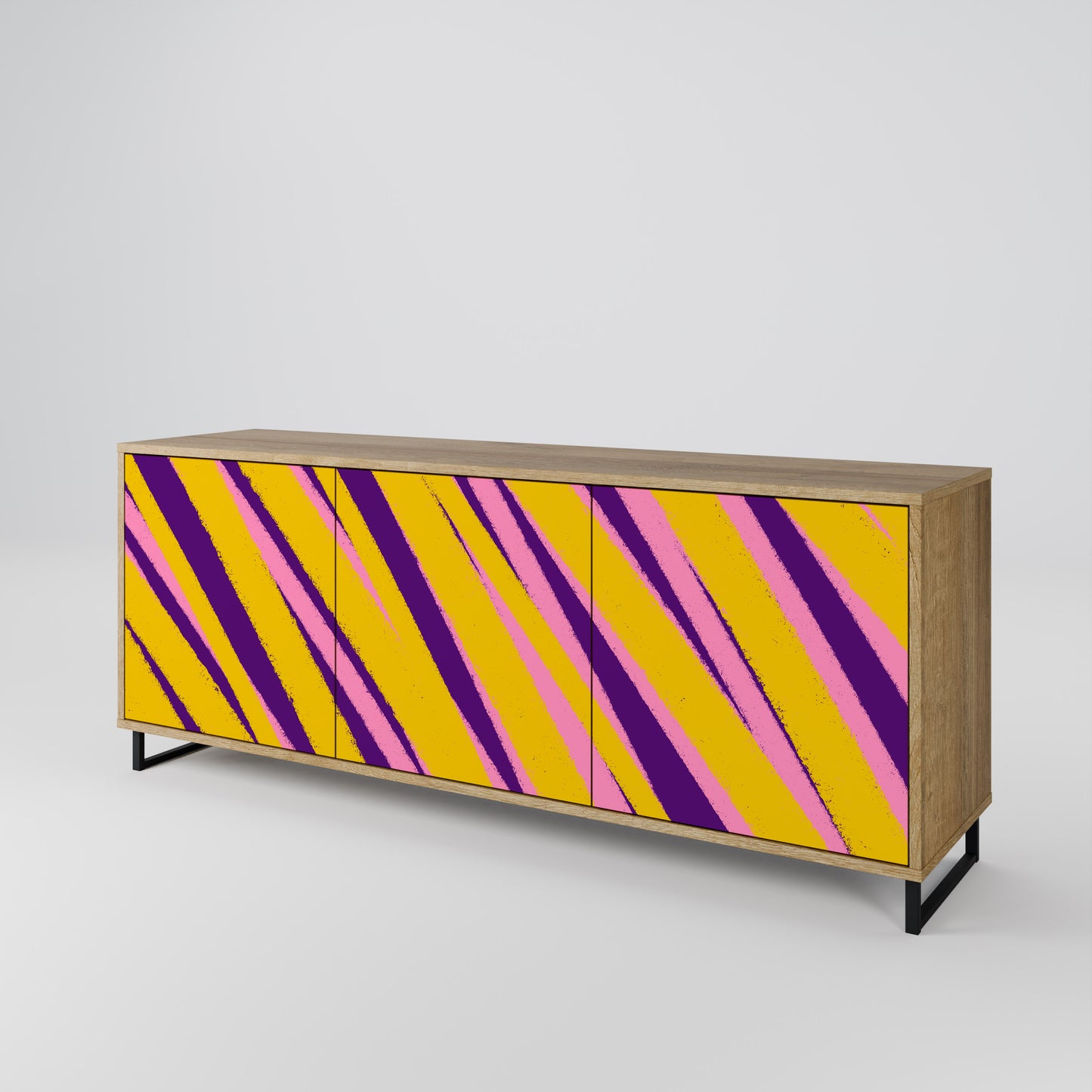 DREAMS COME TRUE 3-Door Sideboard in Oak Effect