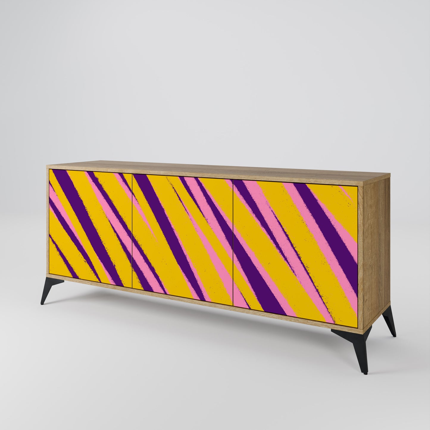 DREAMS COME TRUE 3-Door Sideboard in Oak Effect