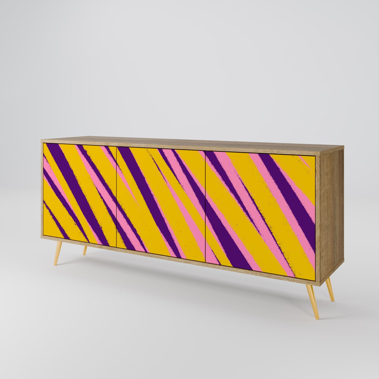 DREAMS COME TRUE 3-Door Sideboard in Oak Effect