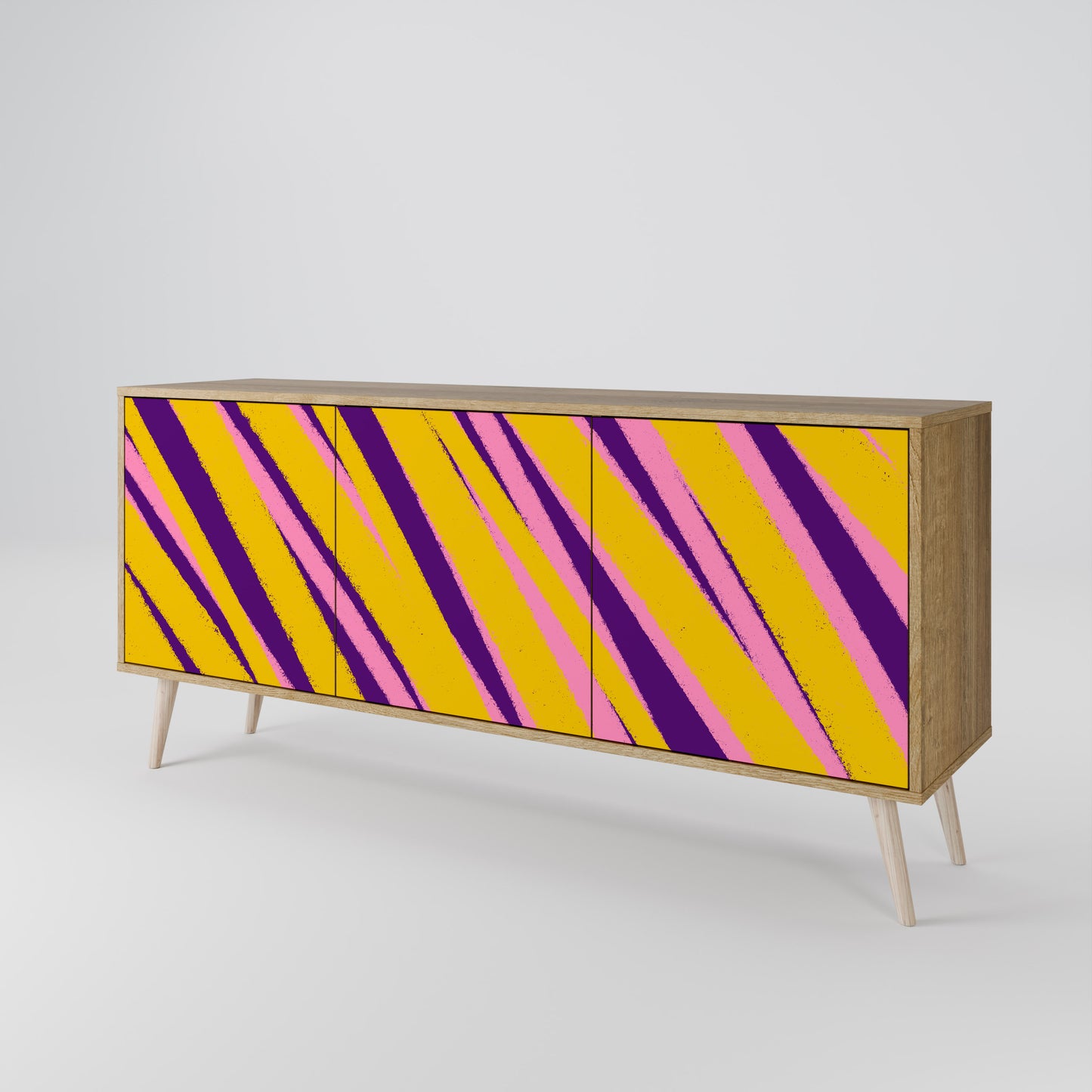 DREAMS COME TRUE 3-Door Sideboard in Oak Effect