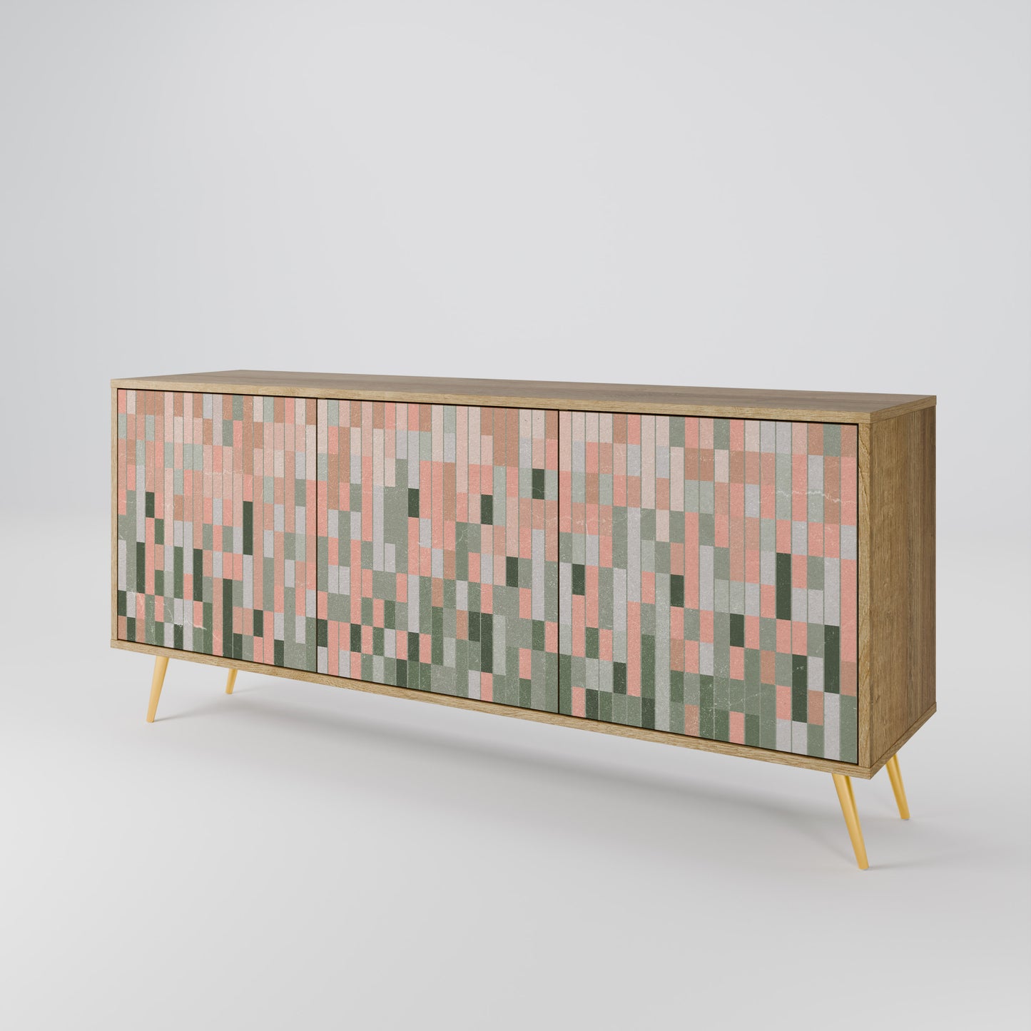 BUILDING THE FUTURE 3-Door Sideboard in Oak Effect
