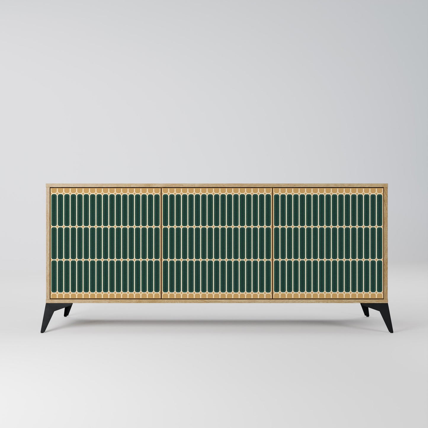 ILUSION GATE 3-Door Sideboard in Oak Effect