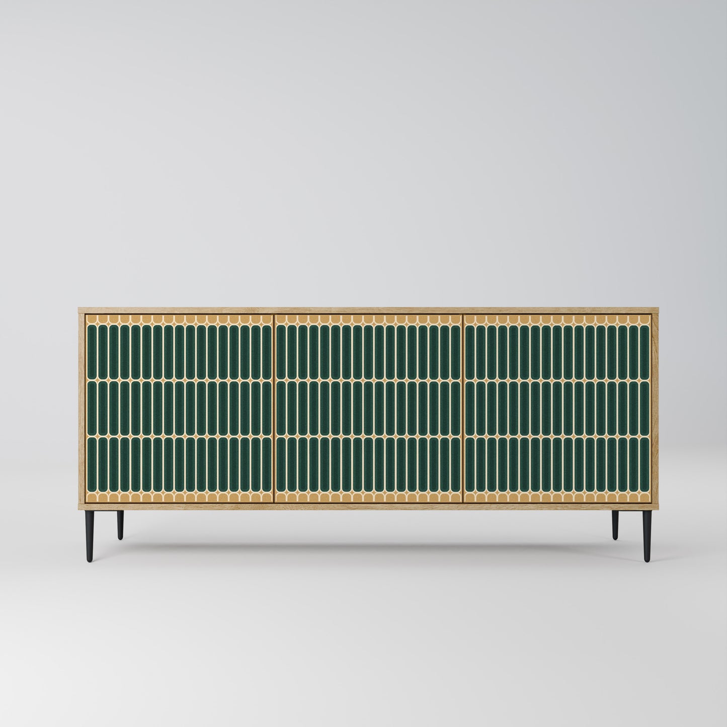 ILUSION GATE 3-Door Sideboard in Oak Effect