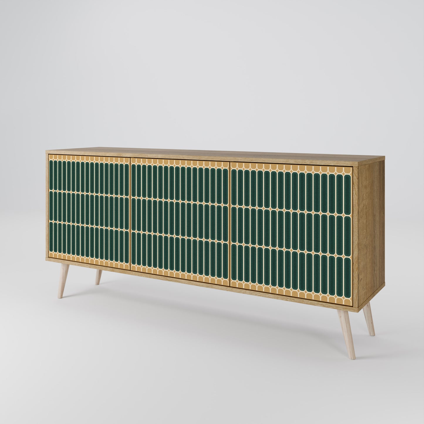 ILUSION GATE 3-Door Sideboard in Oak Effect