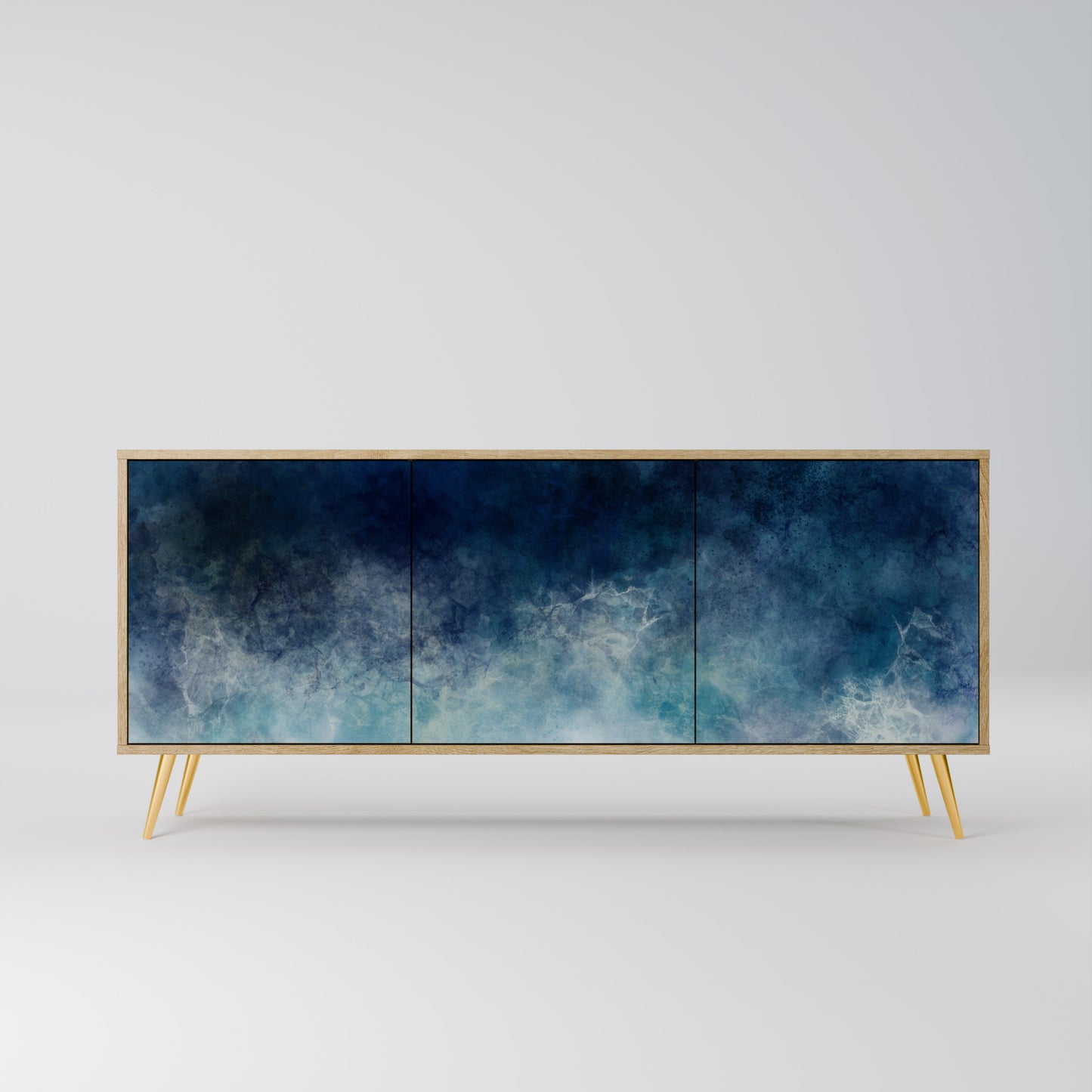 CELESTIAL FALL 3-Door Sideboard in Oak Effect