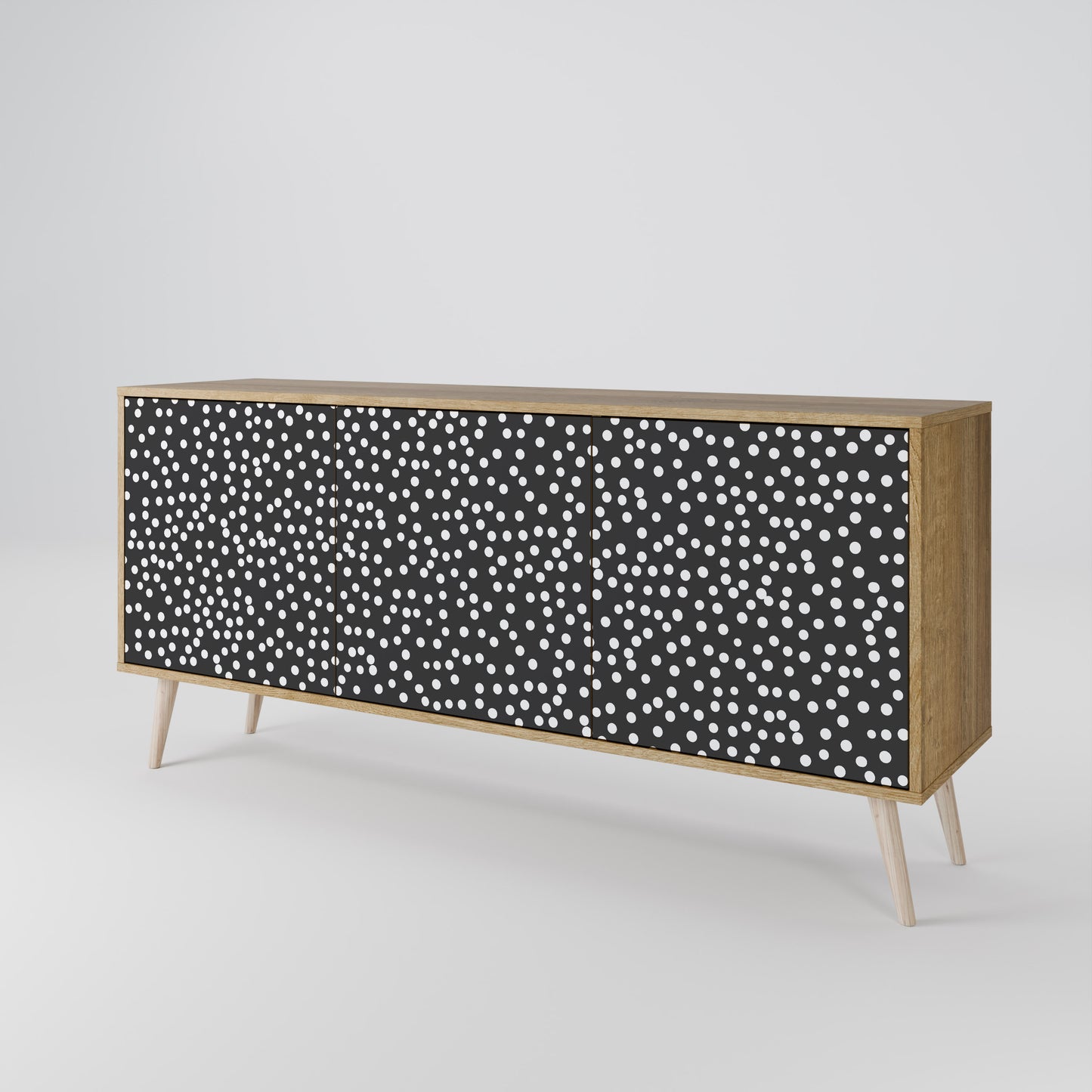 BLINDING LIGHTS 3-Door Sideboard in Oak Effect