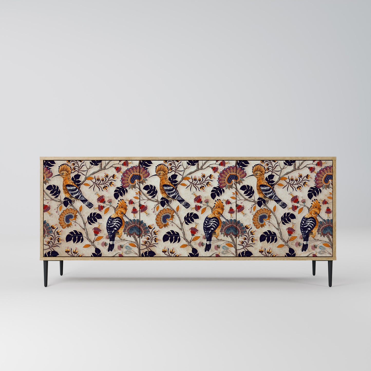 EMINENT HOOPOE 3-Door Sideboard in Oak Effect
