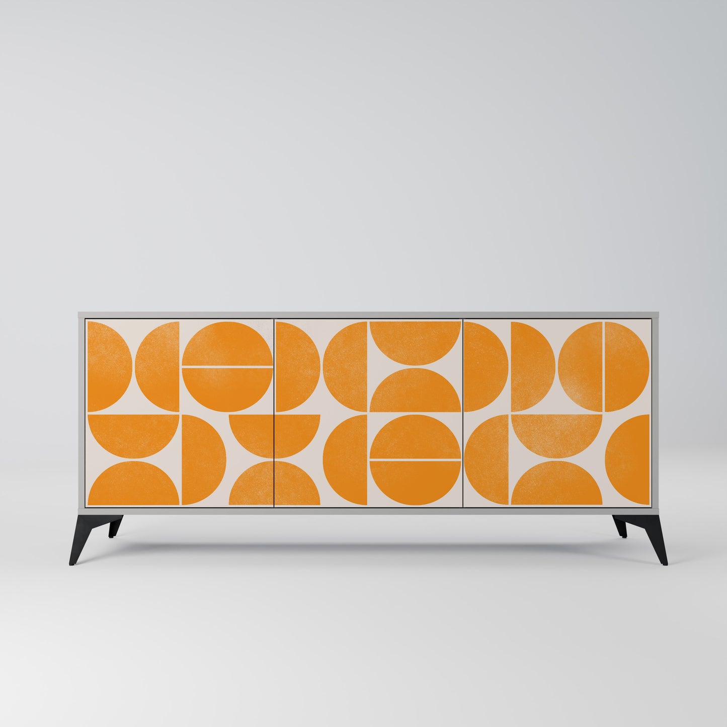 ÅTERKOMMANDE DRÖMMAR 3-dörrars sideboard i grå finish