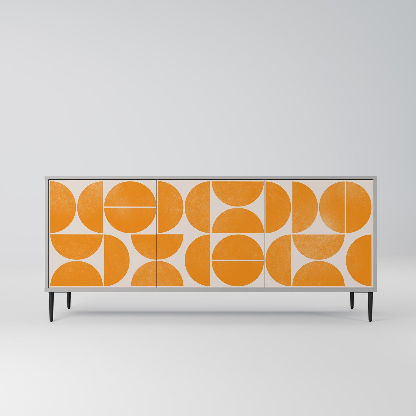 ÅTERKOMMANDE DRÖMMAR 3-dörrars sideboard i grå finish