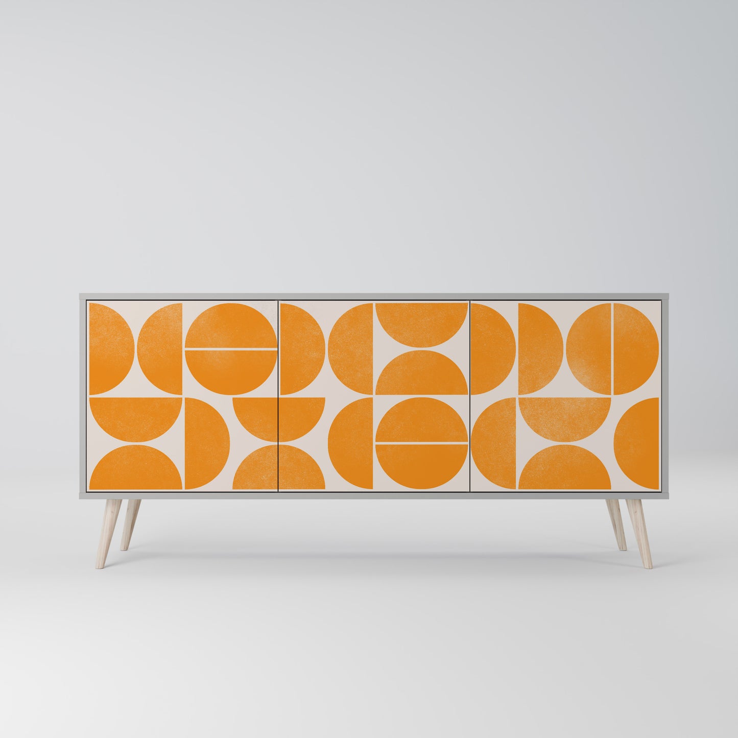 ÅTERKOMMANDE DRÖMMAR 3-dörrars sideboard i grå finish