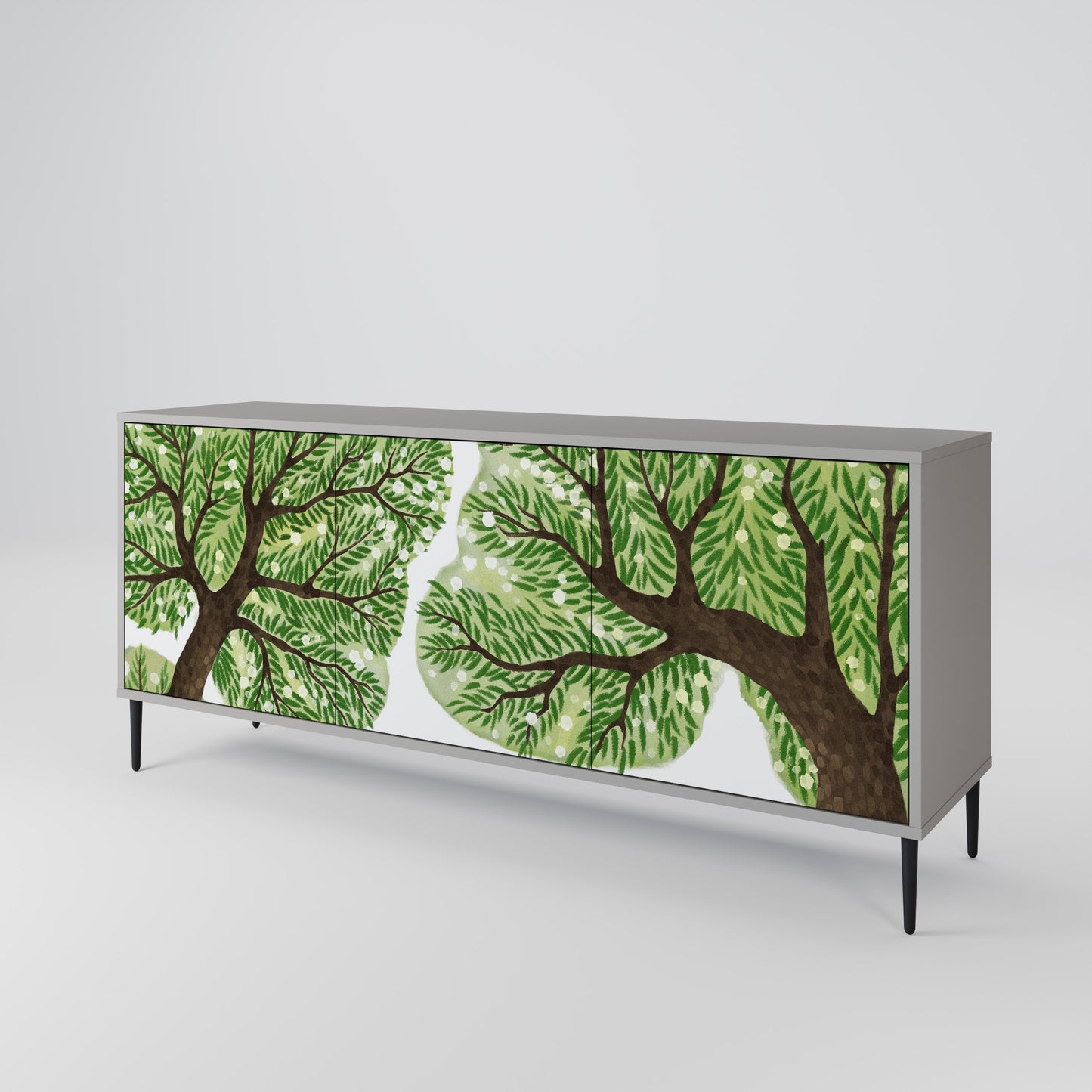 WILDERNESS DASH 3-Door Sideboard in Grey Finish