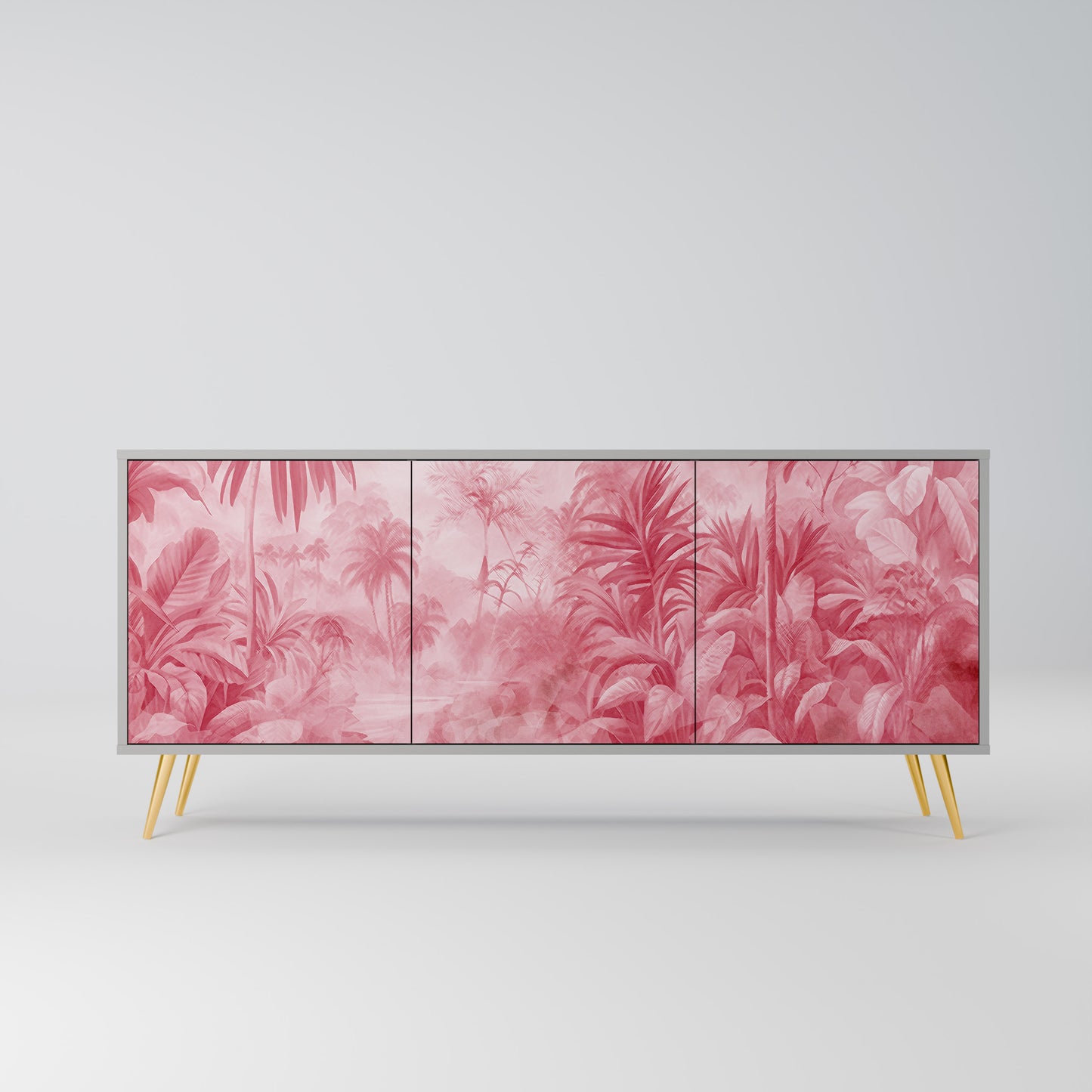 SWEET TROPICS 3-Door Sideboard in Grey Finish