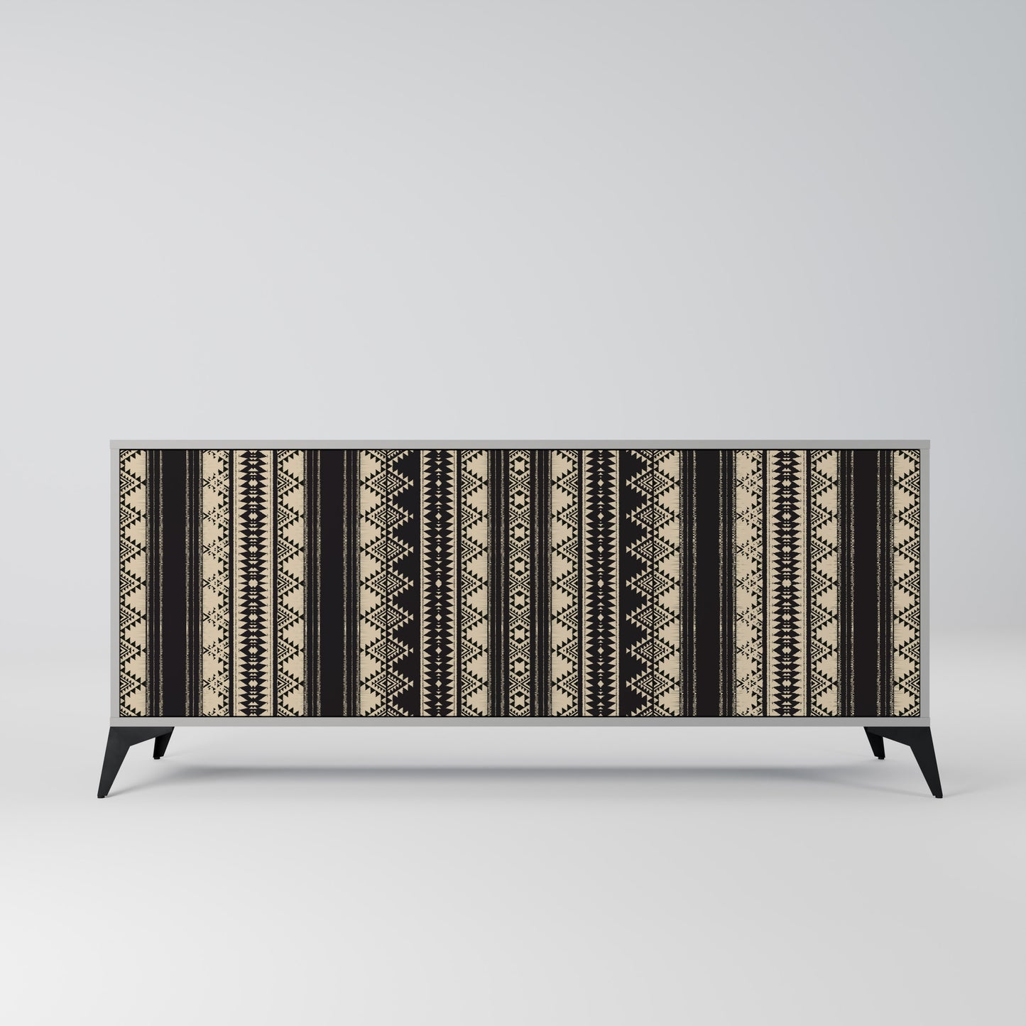 AZTEC 3-Door Sideboard in Grey Finish