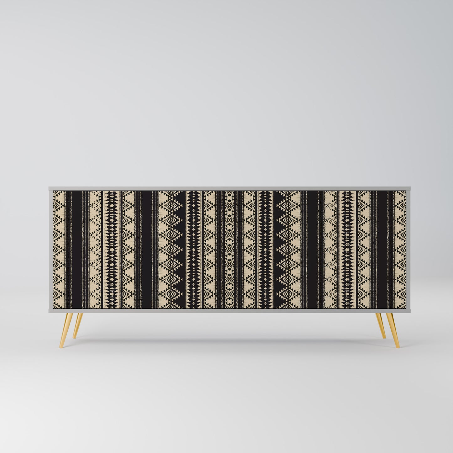 AZTEC 3-Door Sideboard in Grey Finish