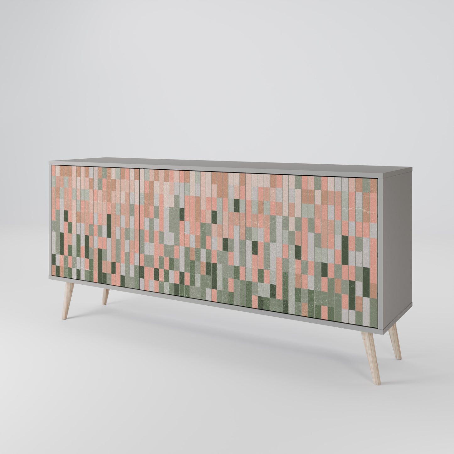 BUILDING THE FUTURE 3-Door Sideboard in Grey Finish