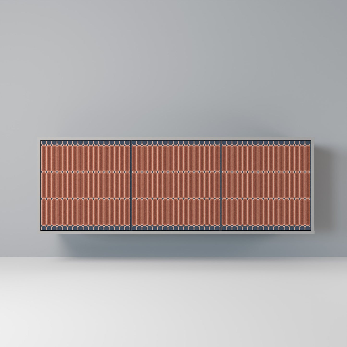 HYPNOTIC GATE 3-dörrars skänk i grå finish