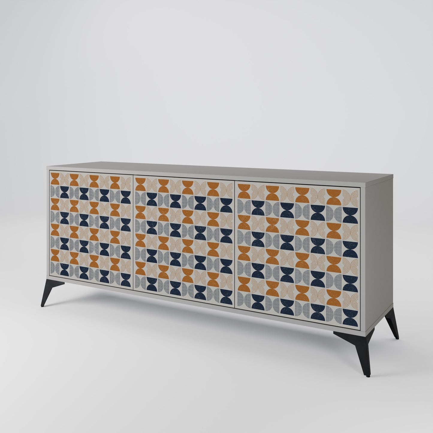 REFLECTION RANGE 3-Door Sideboard in Grey Finish