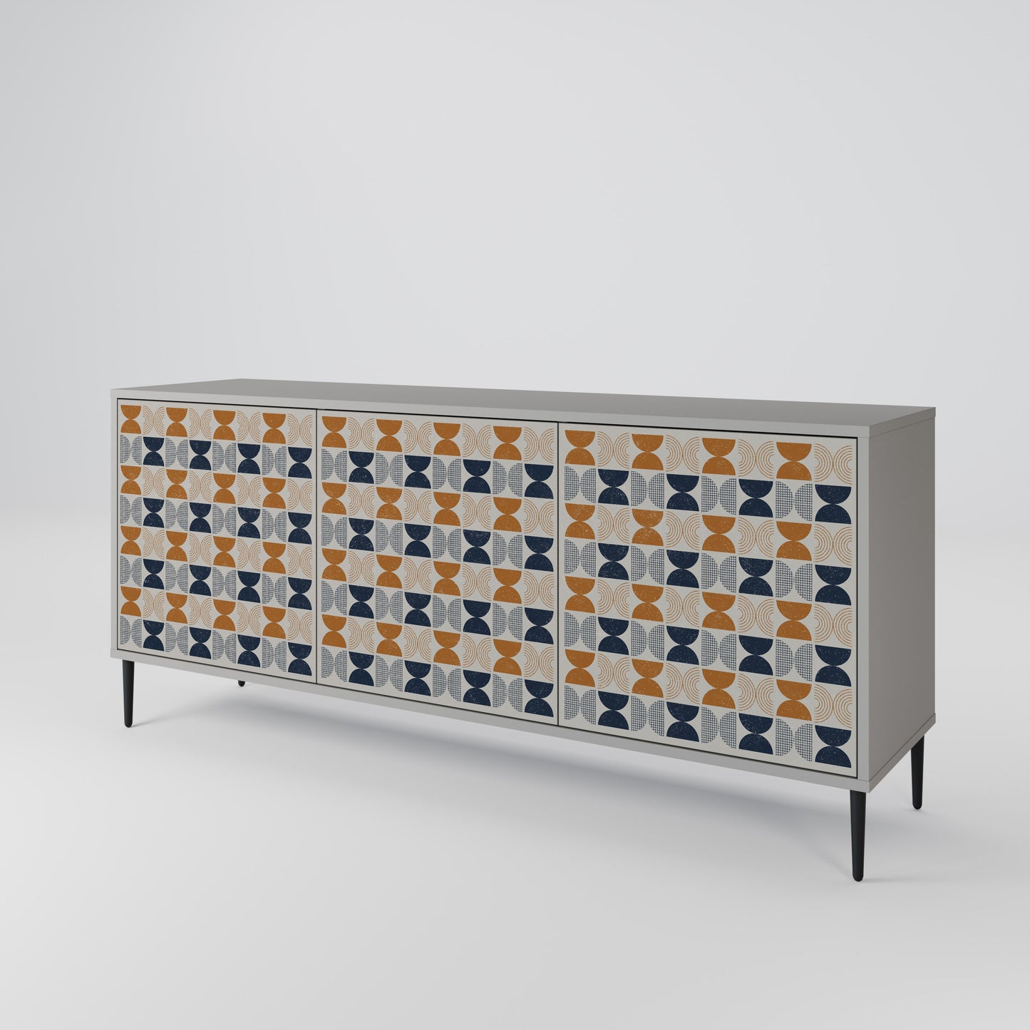 REFLECTION RANGE 3-Door Sideboard in Grey Finish