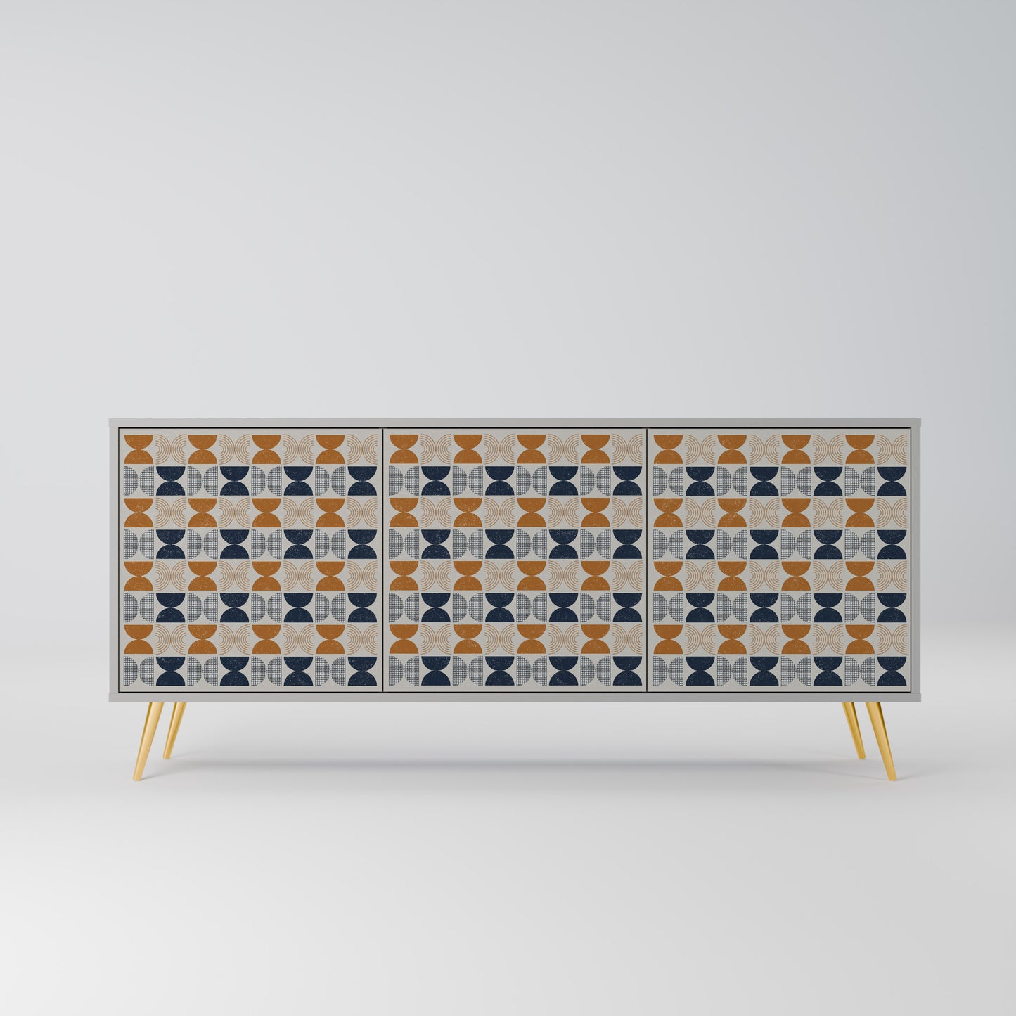 REFLECTION RANGE 3-Door Sideboard in Grey Finish
