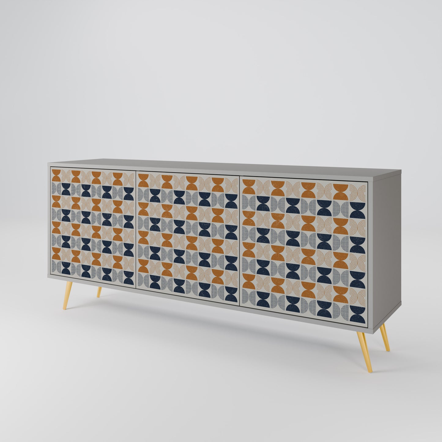 REFLECTION RANGE 3-Door Sideboard in Grey Finish