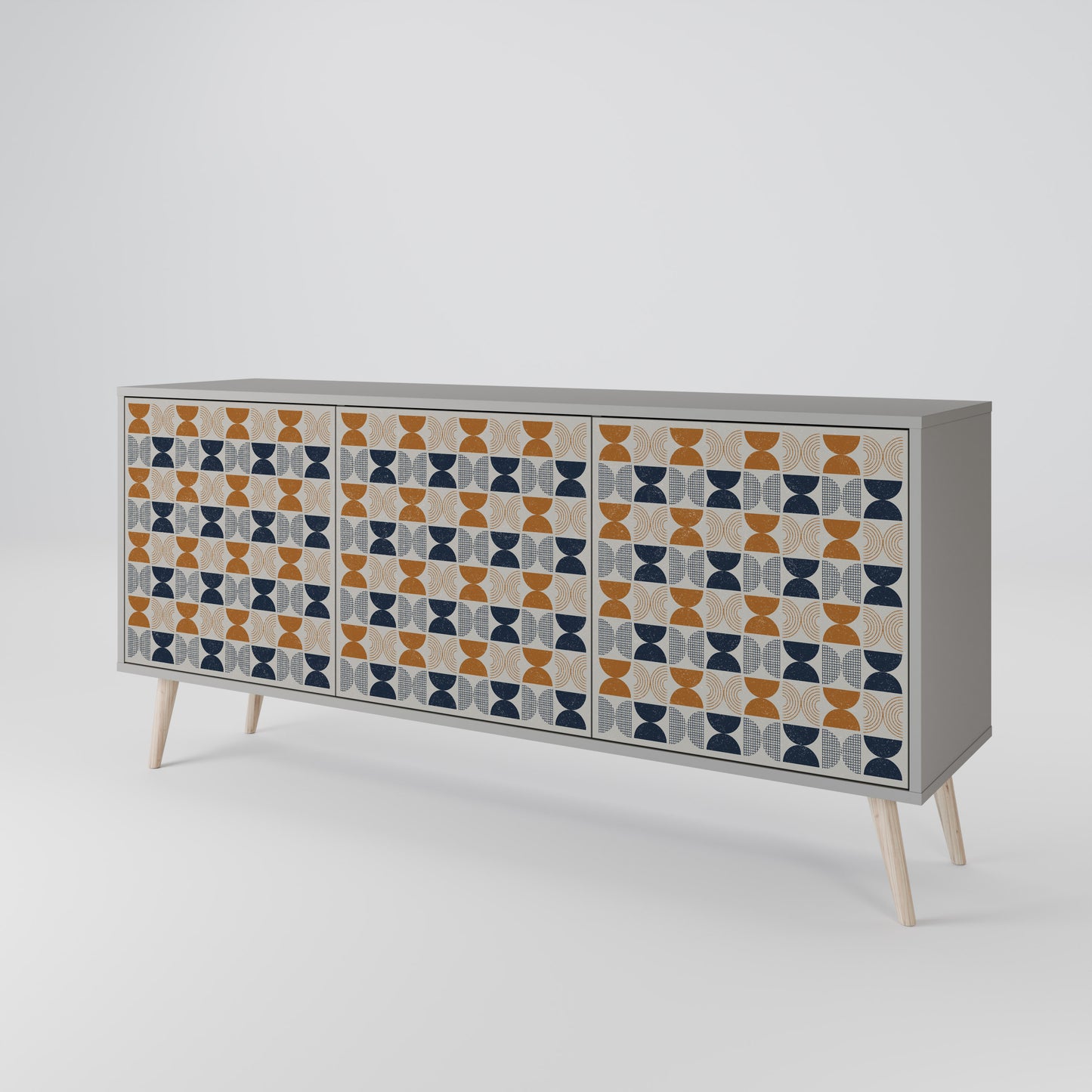 REFLECTION RANGE 3-Door Sideboard in Grey Finish