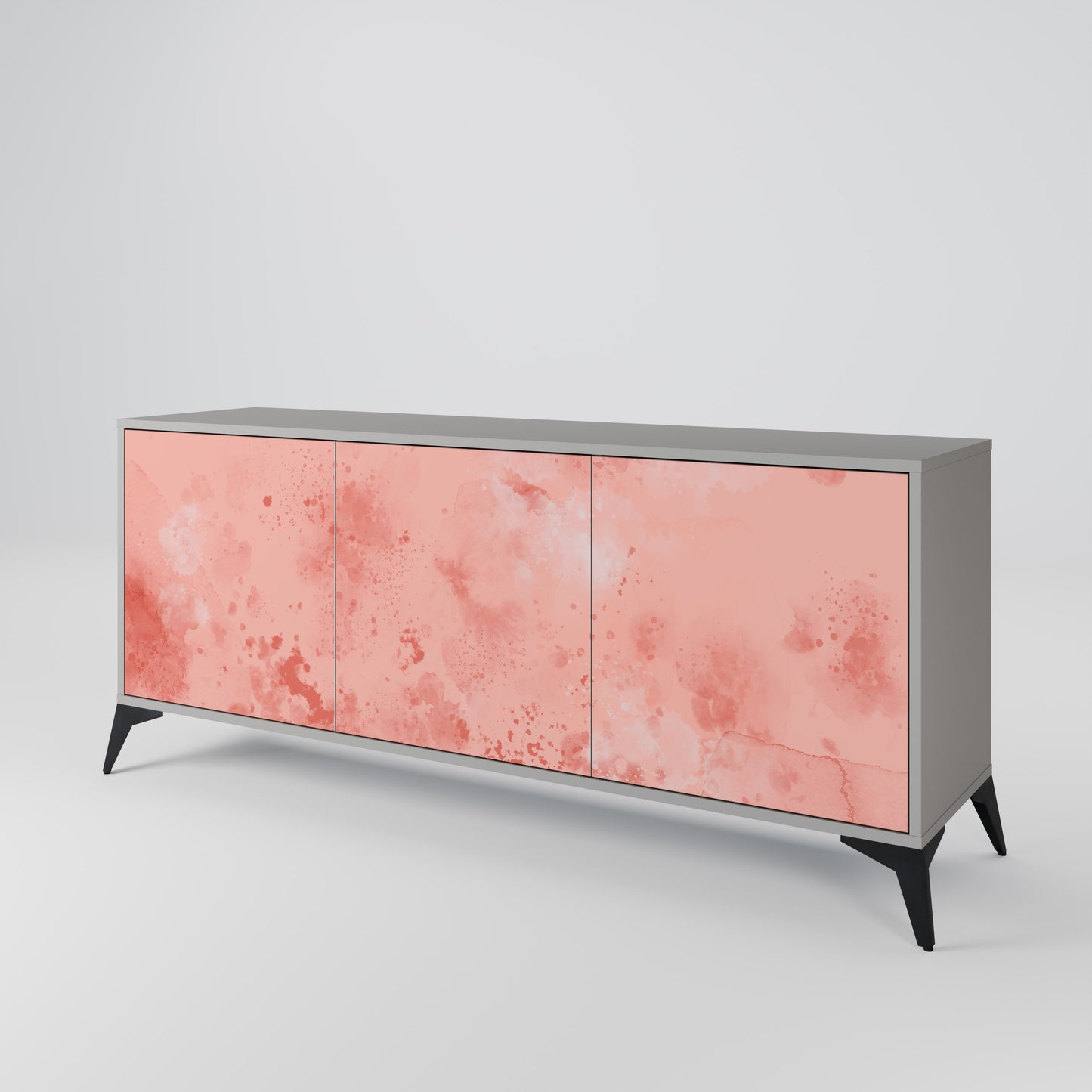 CRANE DANCE 3-Door Sideboard in Grey Finish