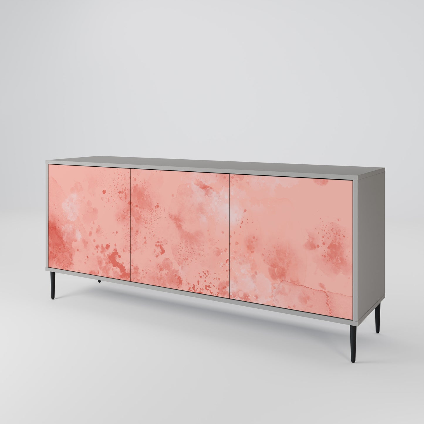 CRANE DANCE 3-Door Sideboard in Grey Finish