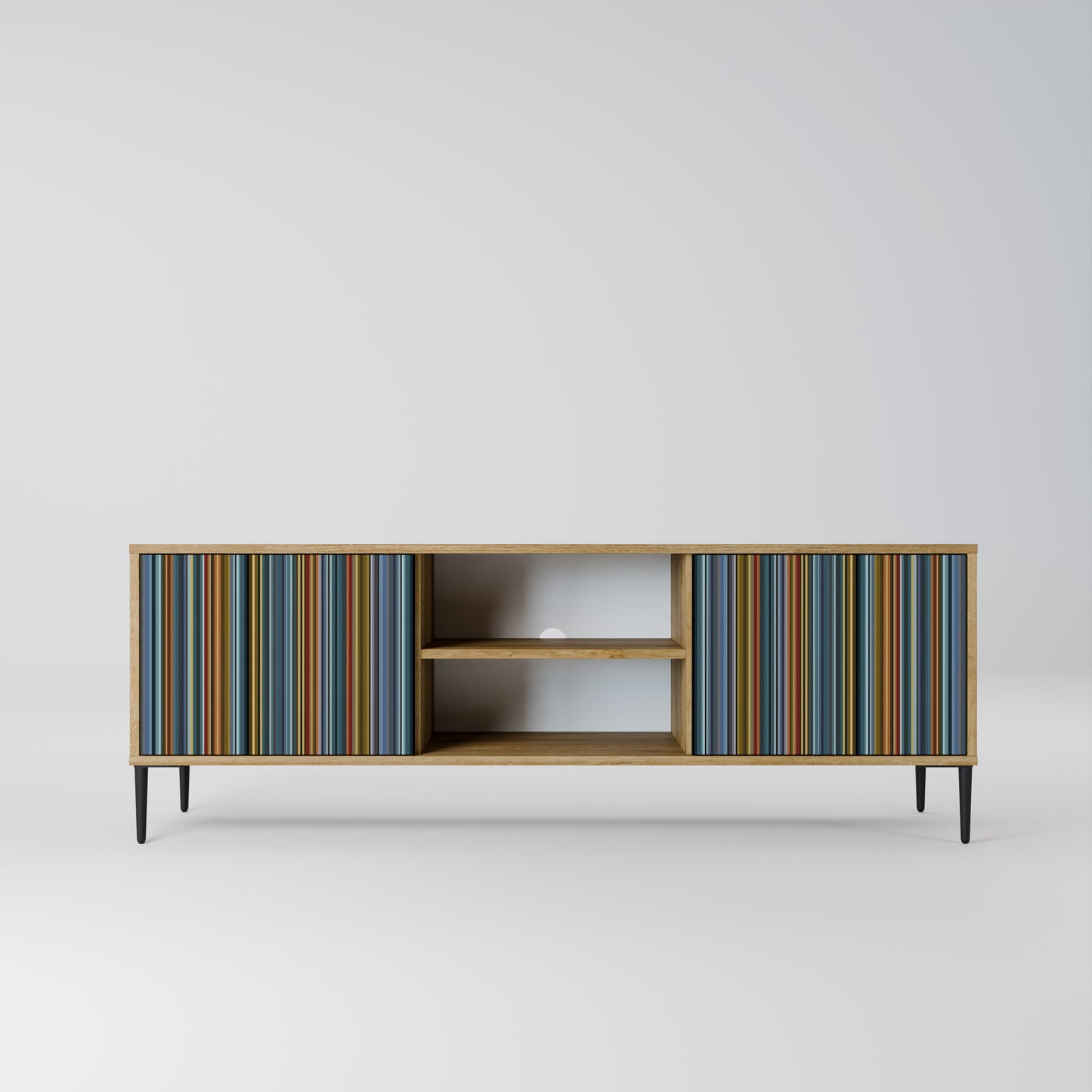 LINEOUT SPECTRUM 2-Door TV Stand in Oak Effect