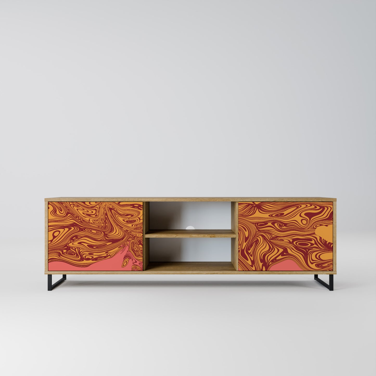 FLOATING THOUGHTS 2-Door TV Stand in Oak Effect