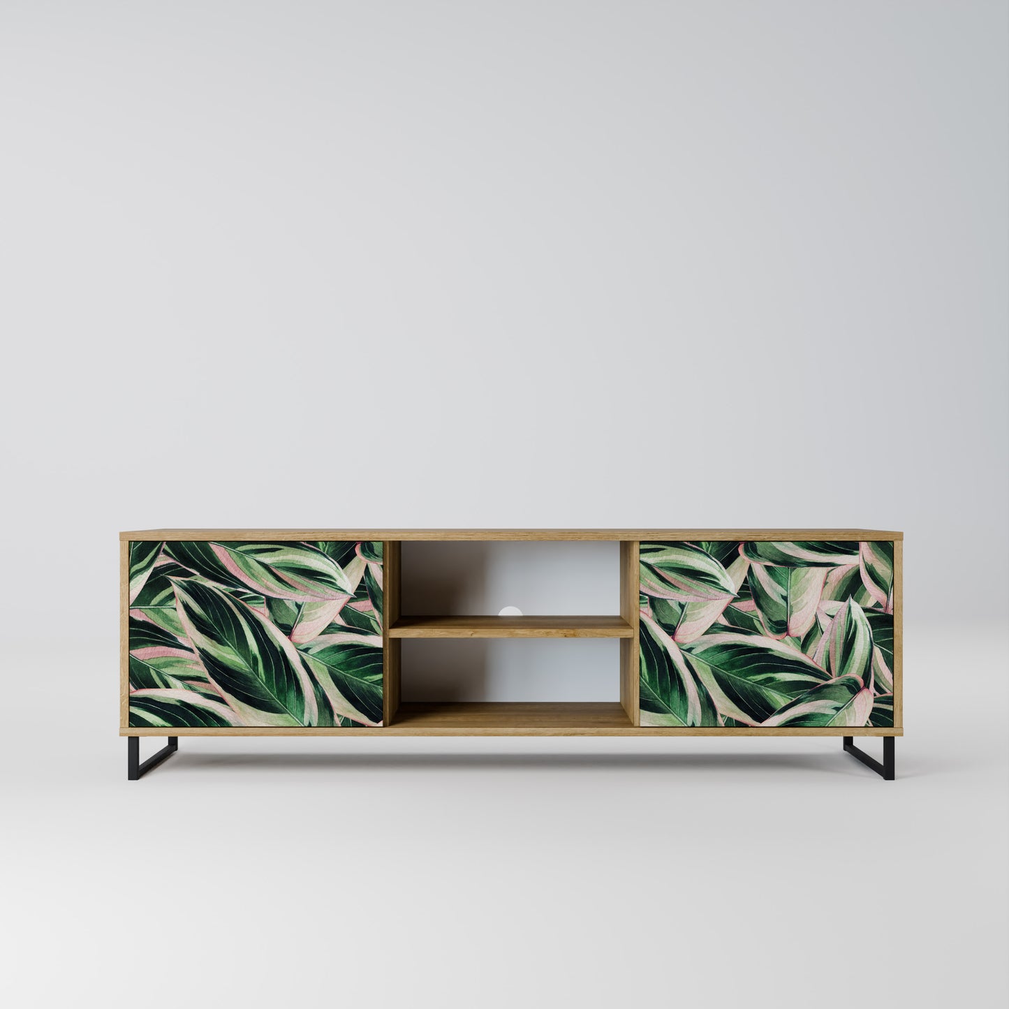 EERIE STROMANTHE 2-Door TV Stand in Oak Effect