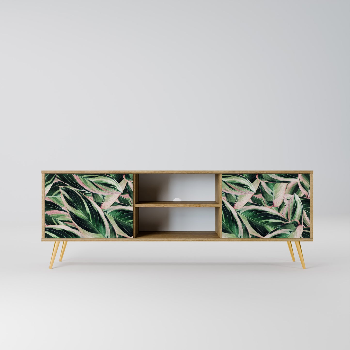 EERIE STROMANTHE 2-Door TV Stand in Oak Effect