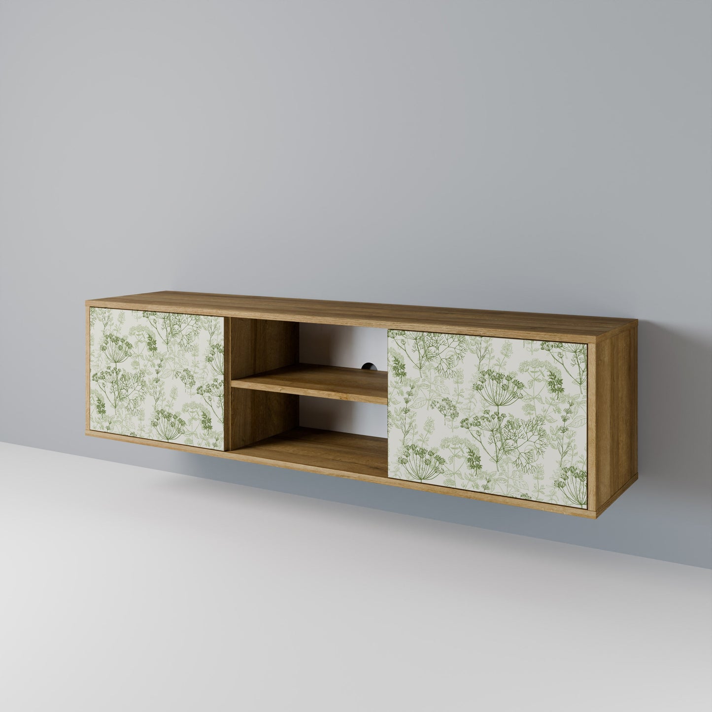 FENNEL BALDACHIN 2-Door TV Stand in Oak Effect