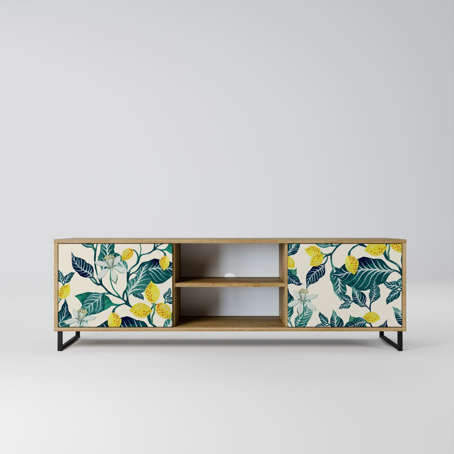 LEMON TREE 2-Door TV Stand in Oak Effect