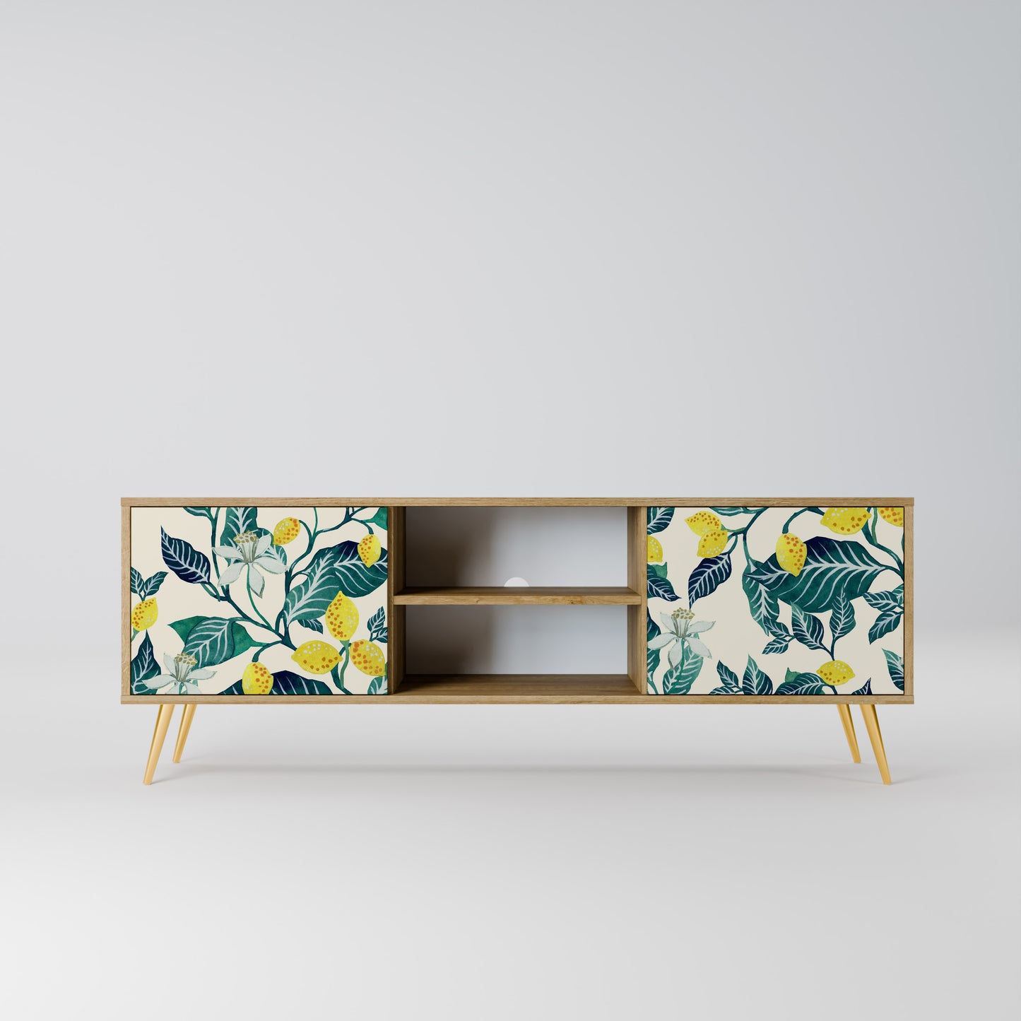LEMON TREE 2-Door TV Stand in Oak Effect